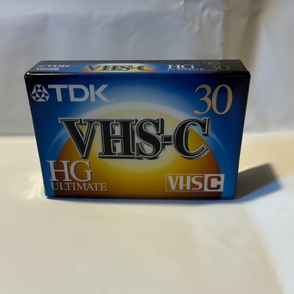 TDK TC-30 HG Ultimate VHS-C Blank- Brand New Sealed TDK TC-30HG The Ultimate VHS - Picture 1 of 5